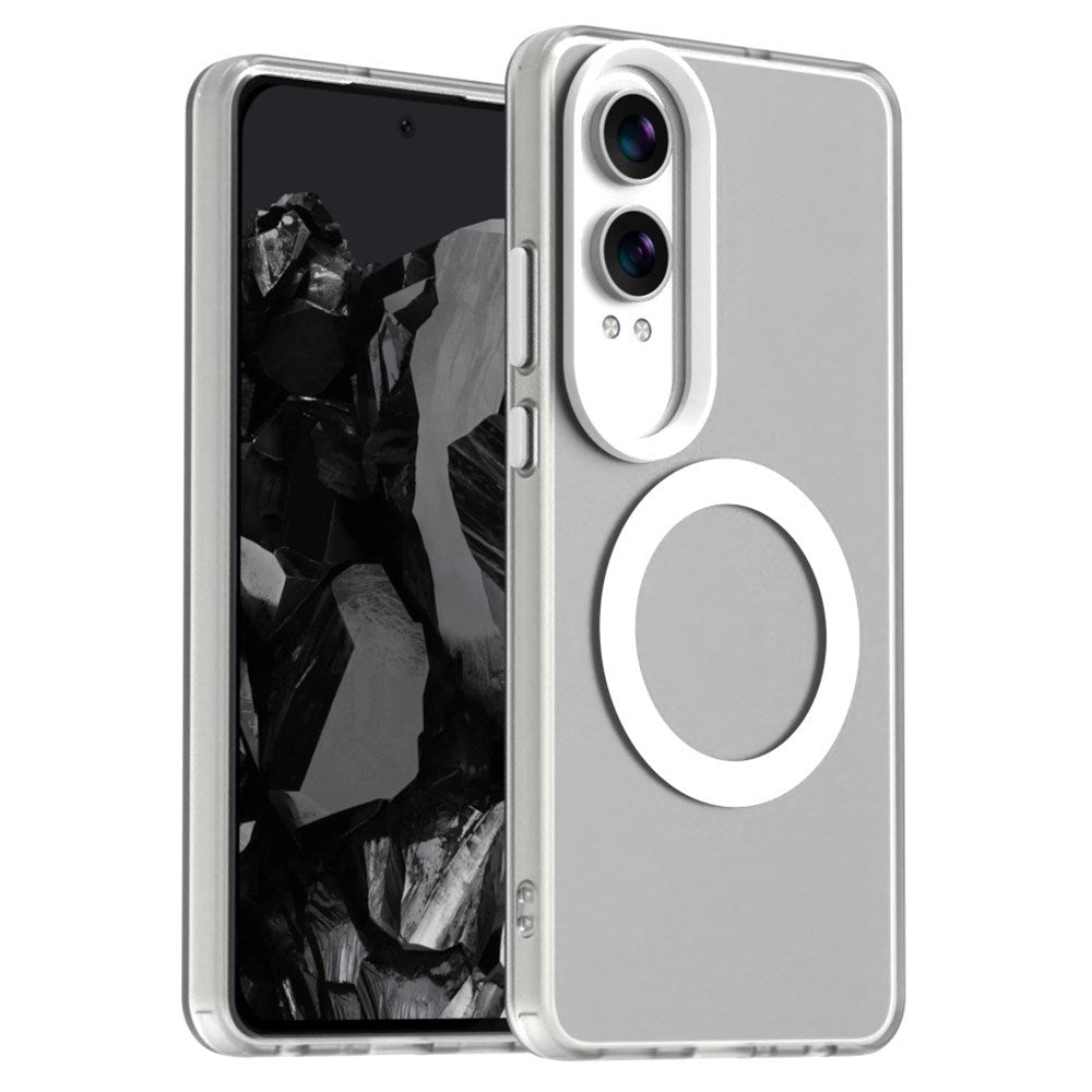 EIDERWOOD OnePlus Nord CE4 Lite (5G) Hybrid Plast Deksel - MagSafe Kompatibel - Gjennomsiktig / Hvit