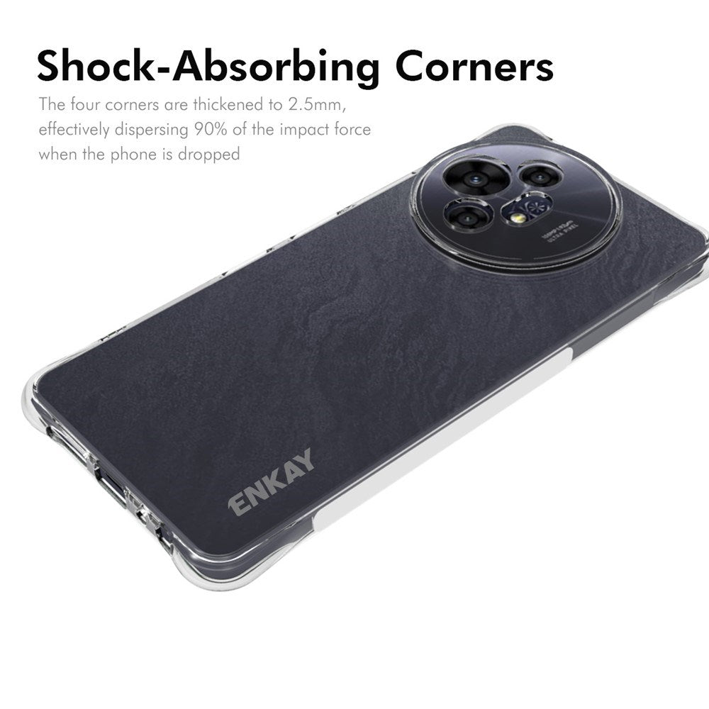 TCL 50 Pro Nxtpaper (5G) Enkay Anti-Slip Plast Deksel - Gjennomsiktig