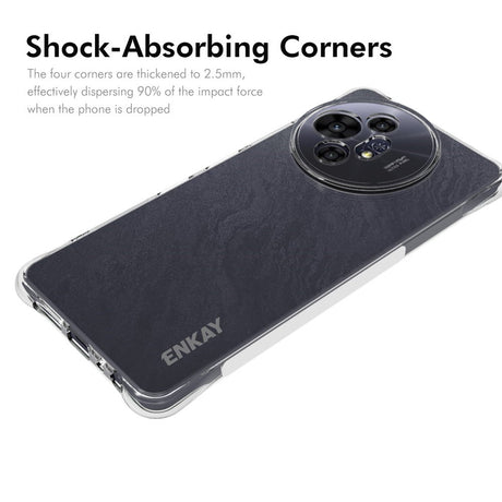 TCL 50 Pro Nxtpaper (5G) Enkay Anti-Slip Plast Deksel - Gjennomsiktig