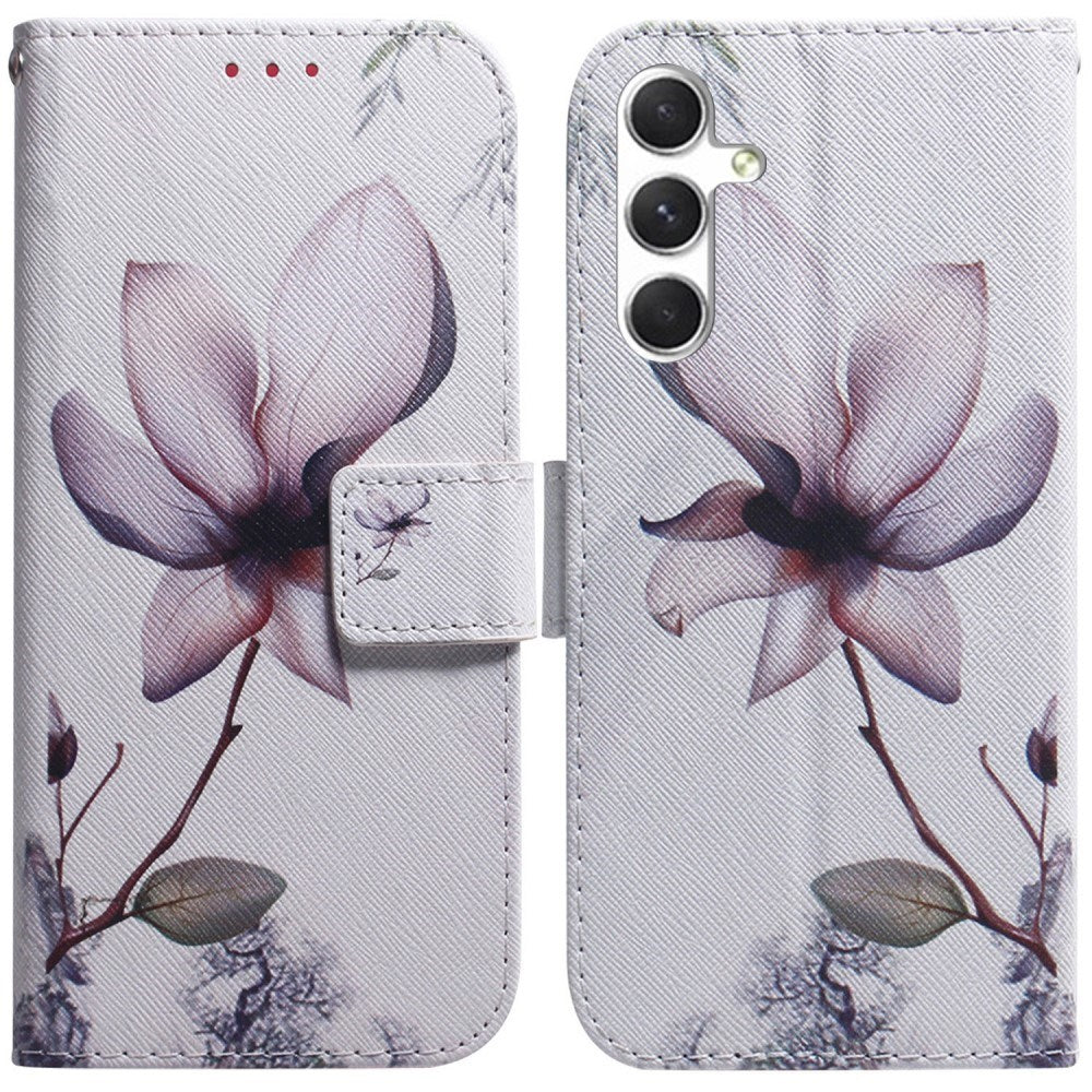 EIDERWOOD Samsung Galaxy S25 Kunstskinn Flip Deksel med Motiv - Blomst