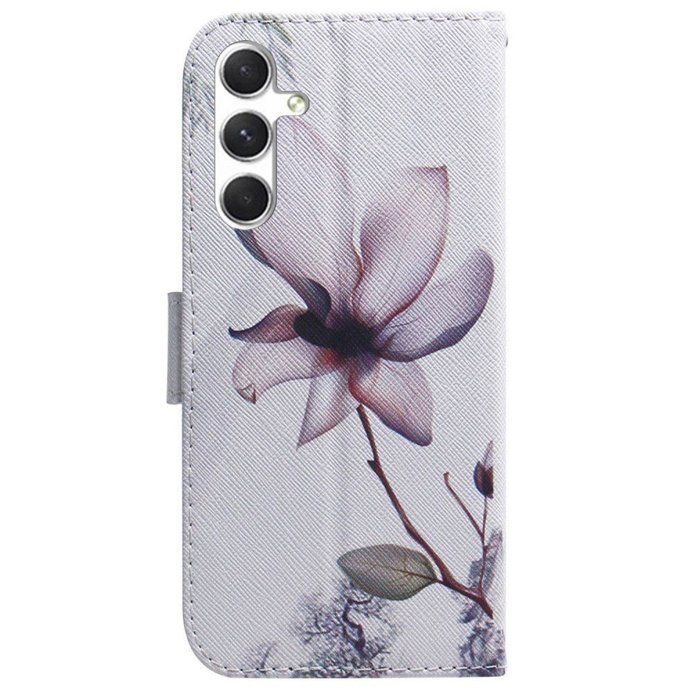 EIDERWOOD Samsung Galaxy S25 Kunstskinn Flip Deksel med Motiv - Blomst
