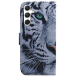 EIDERWOOD Samsung Galaxy S25 Kunstskinn Flip Deksel med Motiv - Tiger