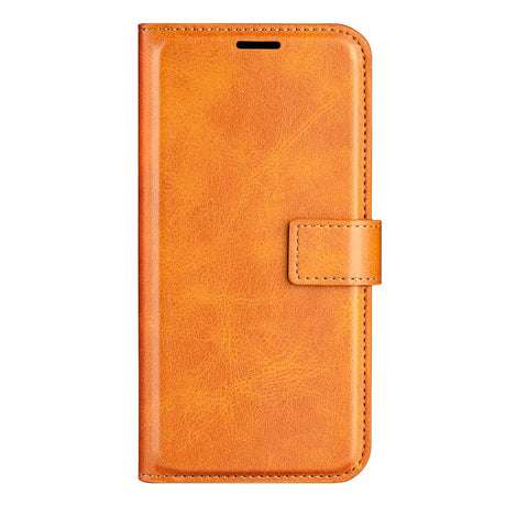 Praktisk Etui for Motorola Moto G35 5G i PU Lær - Oransje