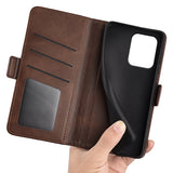 EIDERWOOD Motorola Edge 50 Neo Wallet Flip Deksel i læder med Pung - Brun