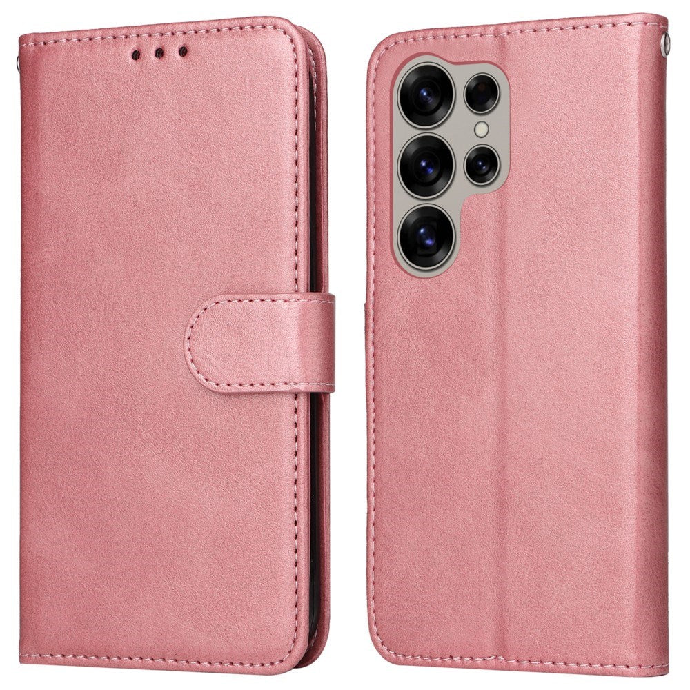 EIDERWOOD Kunstskinn Flip Deksel Samsung Galaxy S25 Ultra - Rosa