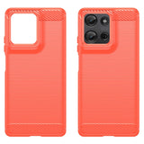 EIDERWOOD Motorola Moto G75 (5G) Brushed Carbon Deksel - Rød