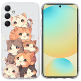 EIDERWOOD Samsung Galaxy S25 FE Fleksibelt Plast Deksel med Motiv - Katter
