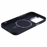 EIDERWOOD Mønstret Carbon Deksel - iPhone 15 Pro - MagSafe Kompatibel - Dark ZigZag Pattern