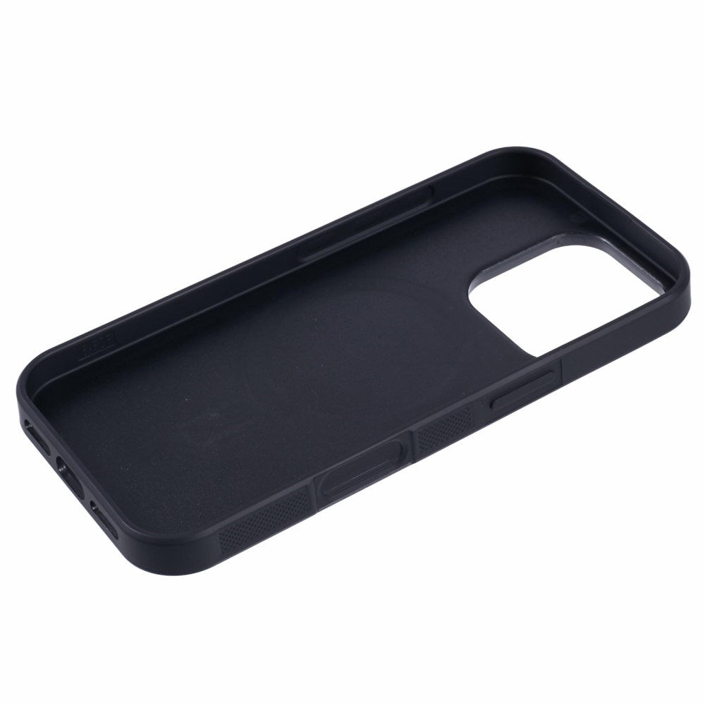 EIDERWOOD iPhone 16 Pro Non-Slip Carbon Deksel - MagSafe Kompatibel - Svart