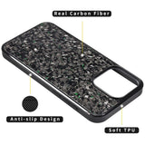 EIDERWOOD iPhone 15 Pro Non-Slip Carbon Deksel - MagSafe Kompatibel - Blå