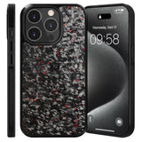 EIDERWOOD iPhone 14 Pro Deksel i Aramidfiber og Myk Plast - Rød