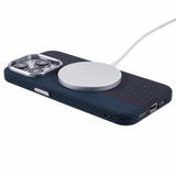 EIDERWOOD Mønstret Carbon Deksel - iPhone 14 Pro - MagSafe Kompatibel - Dark Colored Pattern