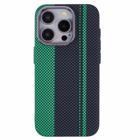 EIDERWOOD Mønstret Carbon Deksel - iPhone 14 Pro - MagSafe Kompatibel - Green/Black