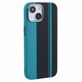 EIDERWOOD Mønstret Carbon Deksel - iPhone 13 - MagSafe Kompatibel - Blue/Black