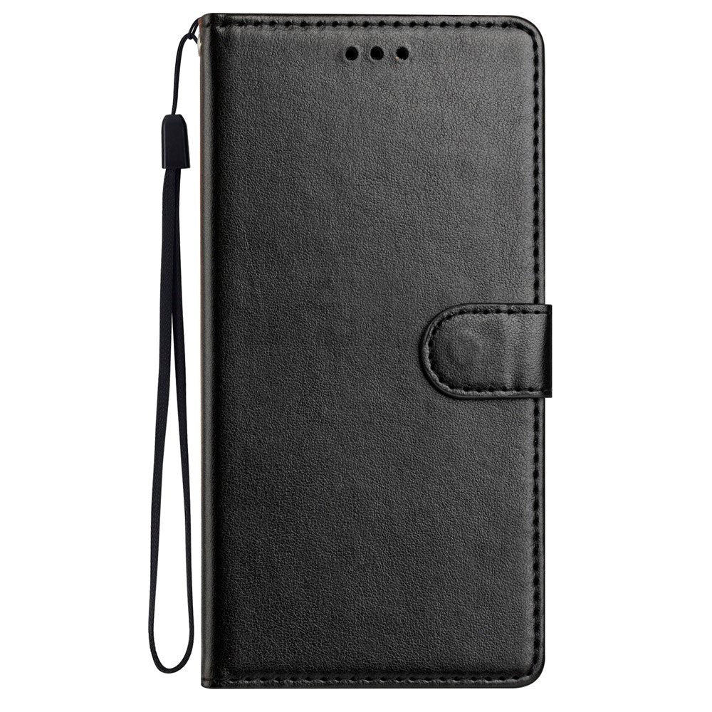 EIDERWOOD Xiaomi Redmi Note 14 Pro (5G) / Poco X7 Kunstskinn Flip Deksel m. Strop - Svart