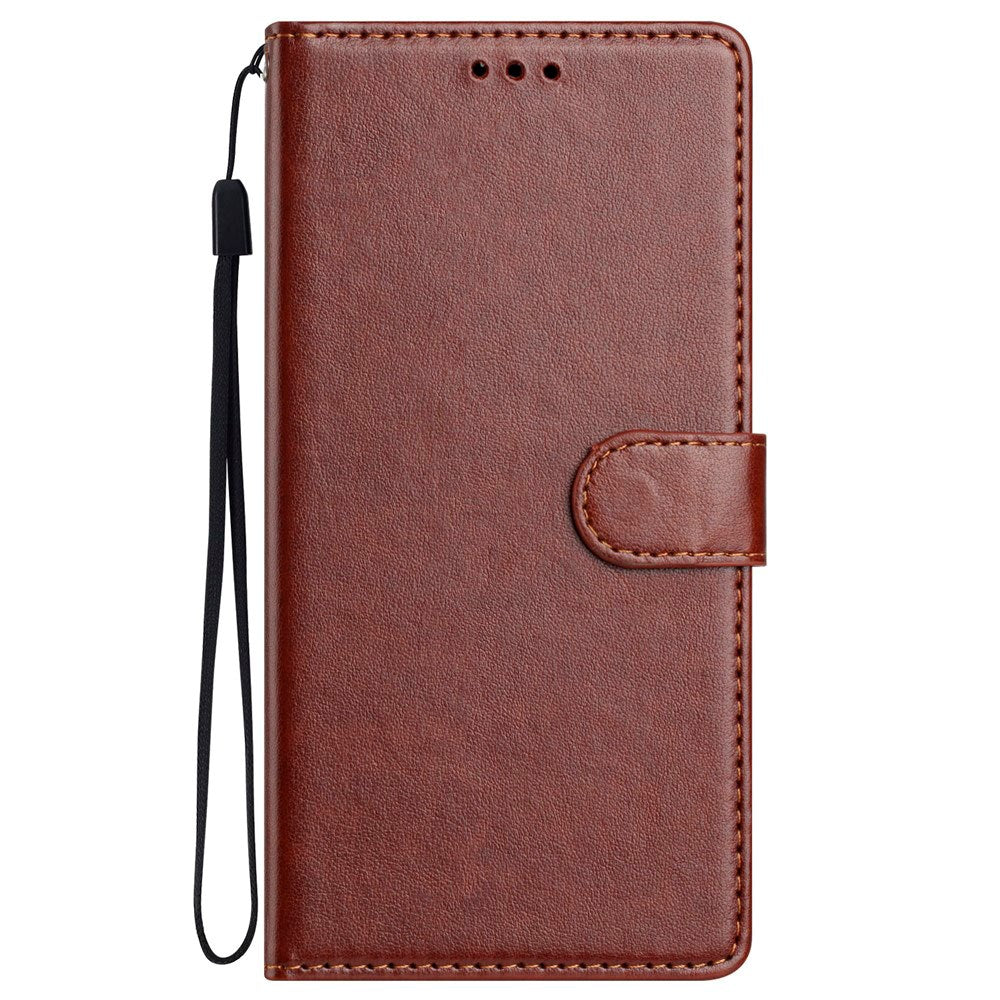 EIDERWOOD Xiaomi Redmi Note 14 Pro (5G) / Poco X7 Kunstskinn Flip Deksel m. Strop - Brun