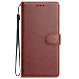 EIDERWOOD Xiaomi Redmi Note 14 Pro (5G) / Poco X7 Kunstskinn Flip Deksel m. Strop - Brun