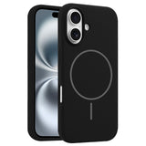 EIDERWOOD iPhone 16 Silikon Deksel – MagSafe Kompatibel – Svart