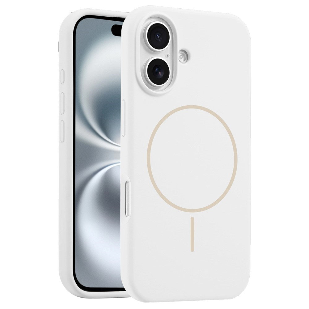 EIDERWOOD iPhone 16 Silikon Deksel – MagSafe Kompatibel – Hvit