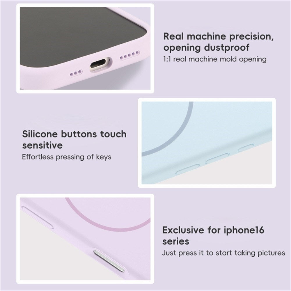 EIDERWOOD iPhone 16 Silikon Deksel – MagSafe Kompatibel – Hvit