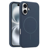 EIDERWOOD iPhone 16 Plus Silikon Deksel – MagSafe Kompatibel – Mørk Blå