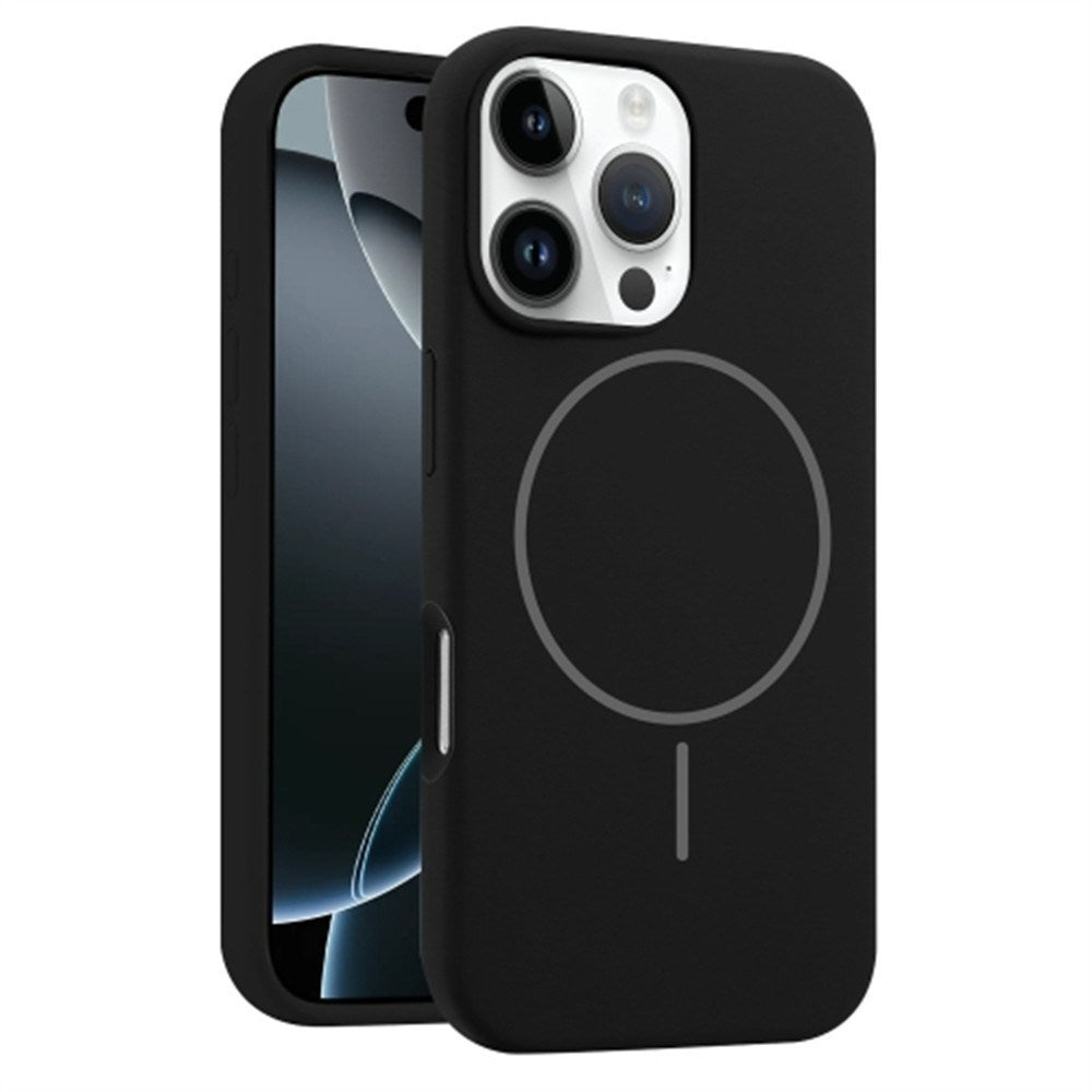EIDERWOOD iPhone 16 Pro Silikon Deksel – MagSafe Kompatibel – Svart