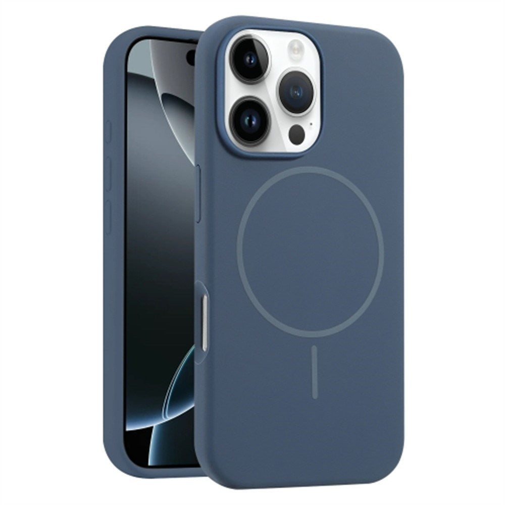 EIDERWOOD iPhone 16 Pro Max Silikon Deksel – MagSafe Kompatibel – Mørk Blå