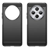 EIDERWOOD Xiaomi Redmi 14C Brushed Carbon Fiber Fleksibelt Plast Deksel - Svart