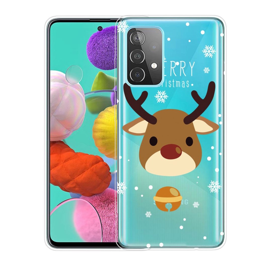 Samsung Galaxy A33 (5G) TPU Plast Jul Deksel - Merry Christmas - Reinsdyr