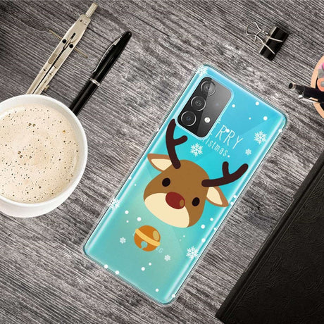 Samsung Galaxy A33 (5G) TPU Plast Jul Deksel - Merry Christmas - Reinsdyr