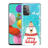 Samsung Galaxy A53 (5G) TPU Plast Jul Deksel - Merry Christmas - Isbjørn