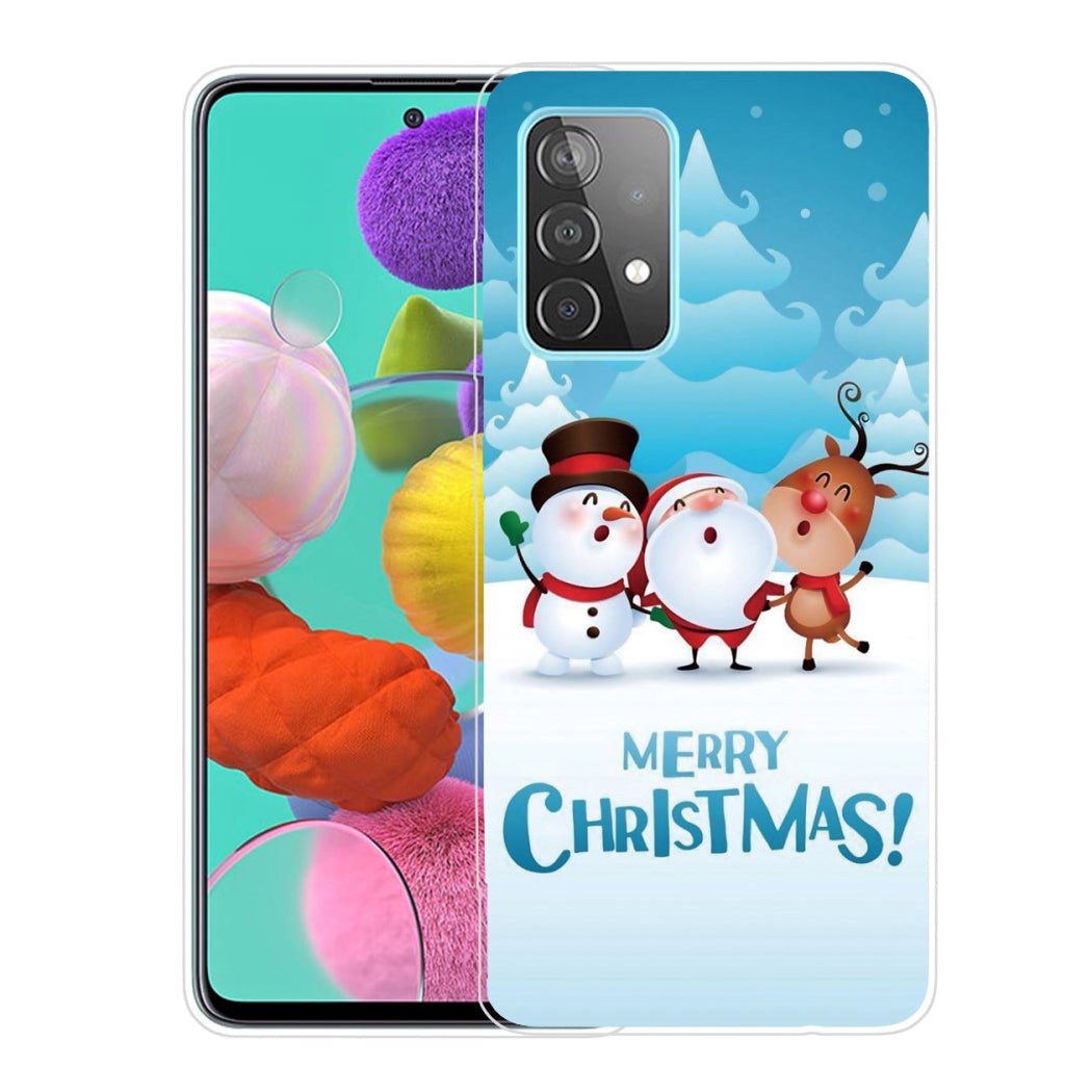 Samsung Galaxy A53 (5G) TPU Plast Jul Deksel - Merry Christmas - Julenissen & venner