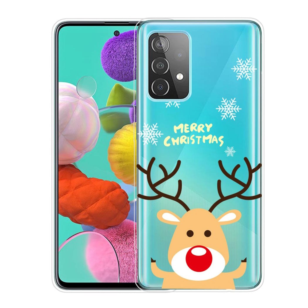 Samsung Galaxy A53 (5G) TPU Plast Jul Deksel - Merry Christmas - Rudolf