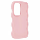 EIDERWOOD Samsung Galaxy S25 Ultra Fleksibelt Plastdeksel med Bølget Design - Rosa