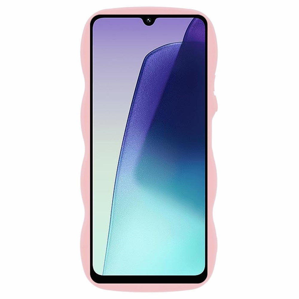 EIDERWOOD Xiaomi Redmi 14C Fleksibelt Plast Wavy Deksel - Rosa