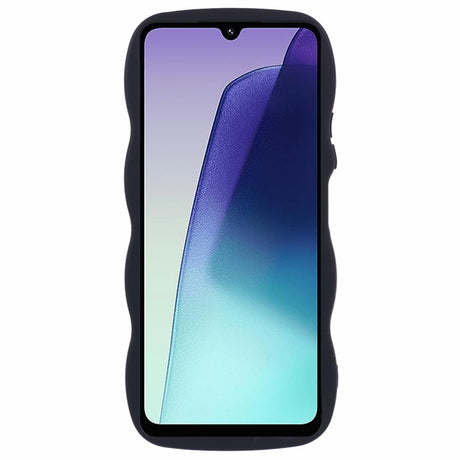 EIDERWOOD Xiaomi Redmi 14C Fleksibelt Plast Wavy Deksel - Svart