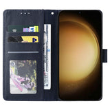 EIDERWOOD Samsung Galaxy S25+ (Plus) / S24+ (Plus) Flip Deksel i Kunstskinn med Lommebok og Stropp - Blå