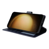 EIDERWOOD Samsung Galaxy S25+ (Plus) / S24+ (Plus) Flip Deksel i Kunstskinn med Lommebok og Stropp - Blå