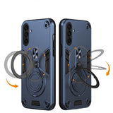 EIDERWOOD Samsung Galaxy A36 (5G) Hybrid Deksel med 360 Grader Roterbar Kickstand - MagSafe Kompatibel - Blå