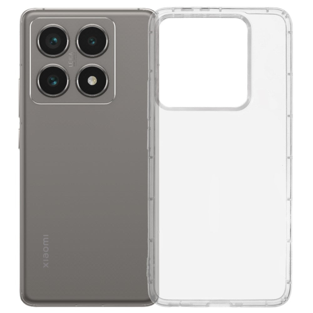 EIDERWOOD Xiaomi 14T Pro Fleksibelt Plast Bak Deksel - Gjennomsiktig