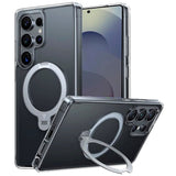 TORRAS Samsung Galaxy S25 Ultra Hybrid Deksel m. Kickstand - MagSafe Kompatibel - Gjennomsiktig