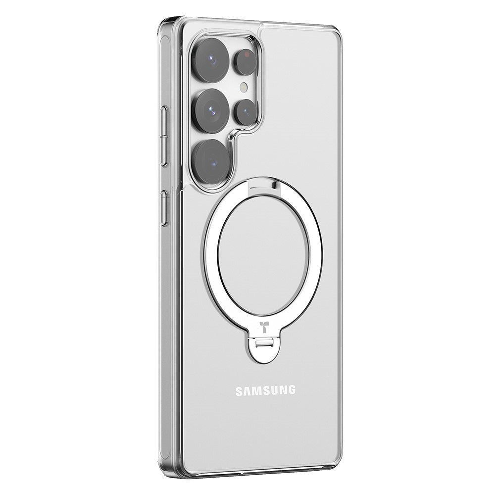 TORRAS Samsung Galaxy S25 Ultra Hybrid Deksel m. Kickstand - MagSafe Kompatibel - Gjennomsiktig