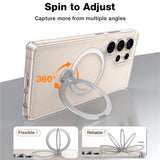 TORRAS Samsung Galaxy S25 Ultra Hybrid Deksel m. Kickstand - MagSafe Kompatibel - Gjennomsiktig