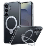 TORRAS Samsung Galaxy S25 Hybrid Deksel m. Kickstand - MagSafe Kompatibel - Gjennomsiktig