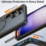 TORRAS Samsung Galaxy S25 Ultra Guardian Ostand Hybrid Deksel m. Kickstand - MagSafe Kompatibel - Svart