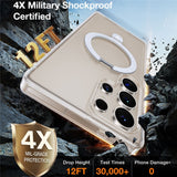 TORRAS Samsung Galaxy S25 Ultra Guardian Ostand Hybrid Deksel m. Kickstand - MagSafe Kompatibel - Gjennomsiktig