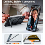 TORRAS Samsung Galaxy S25+ (Plus) Hybrid Deksel m. Ståfunksjon - MagSafe Kompatibel - Svart