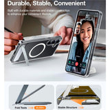 TORRAS Samsung Galaxy S25+ (Plus) Hybrid Deksel m. Ståfunksjon - MagSafe Kompatibel - Gjennomsiktig