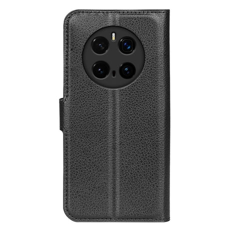 EIDERWOOD Honor Magic7 Pro Kunstskinn Flip Deksel m. Kortholder & Ståfunksjon - Svart