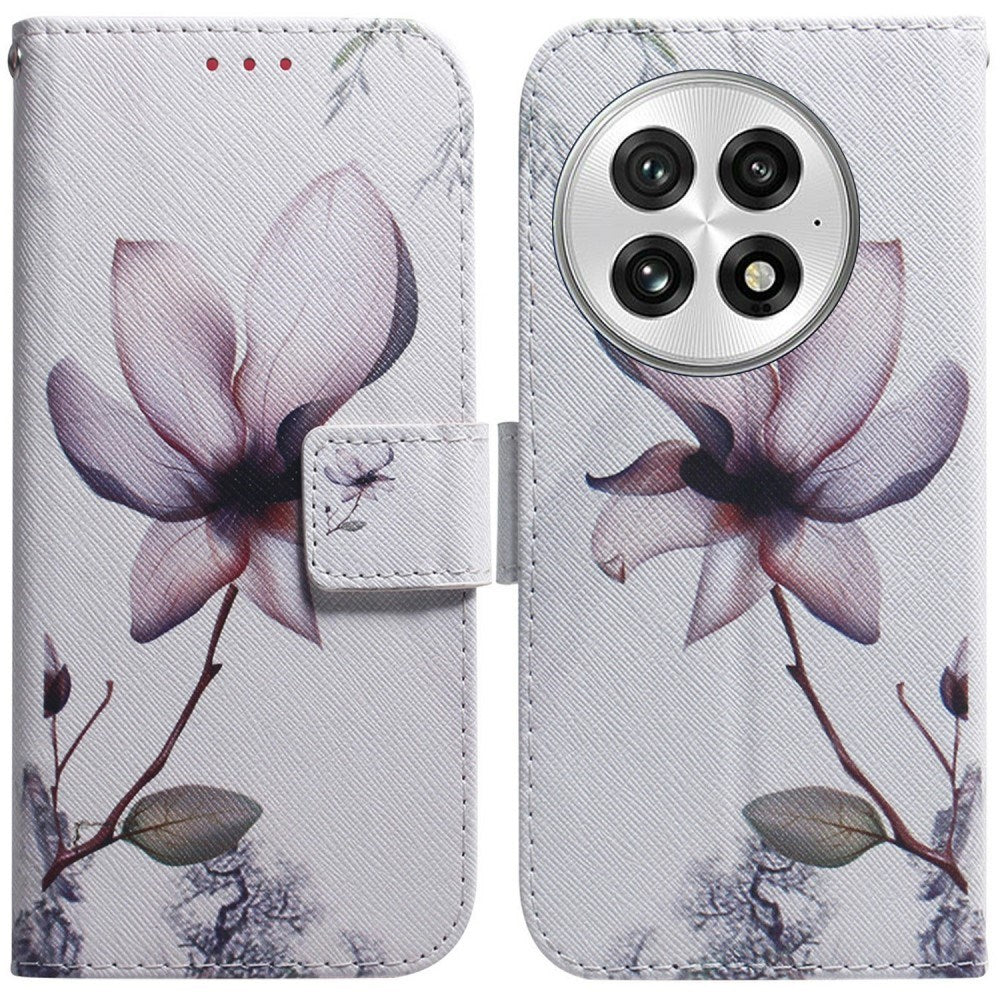 EIDERWOOD OnePlus 13 Kunstskinn Flip Deksel m. Motiv - Blomst